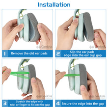 画像をギャラリービューアに読み込む, Geekria イヤーパッド Comfort 互換性 パッド アストロテック Astro Gaming A10 Gen 2 ヘッドホンに対応 パッド イヤー / イヤーカップ (メッシュファブリック / グレー紫 )