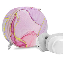 画像をギャラリービューアに読み込む, Geekria NOVA ヘッドホンケース ジェイビーエル JBL Tune 770NC/50NC、Live 770NC、E55BT、Tour ONE M3 など対応 交換用ハードシェル・トラベルキャリングバッグ ケーブル収納付き (ピンクマーブル)