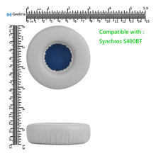 画像をギャラリービューアに読み込む, Geekria イヤーパッド QuickFit 互換性 パッド ジェイビーエル JBL Synchros S400BT ヘッドホンに対応 パッド イヤー / イヤーカップ (プロテインレザー / グレー)