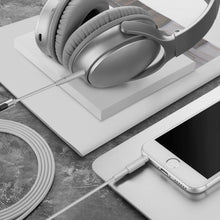 画像をギャラリービューアに読み込む, Geekria ケーブル 互換性 オーディオコード ボーズ Bose QuietComfort Ultra QCSE QC45 QC35 ヘッドホンケーブル、2.5mm に適合する インラインマイクと音量コントロール 1.2m