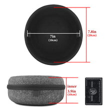 画像をギャラリービューアに読み込む, Geekria ケース Shield ヘッドホンケース 互換性 ハードケース 旅行用 ハードシェルケース アーカーゲー AKG, オーディオテクニカ Audio-Technica, Bluedio, Hercules, ソニー Sony, ジェイビーエル JBL, ゼンハイザー Sennheiser に対応 収納ポーチ付属 (グレー・ストライプ)