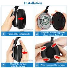 画像をギャラリービューアに読み込む, Geekria イヤーパッド Comfort 互換性 パッド Turtle Beach Stealth Pro ヘッドホンに対応 パッド イヤー / イヤーカップ メッシュファブリック (ブラック)