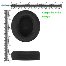 画像をギャラリービューアに読み込む, Geekria イヤーパッド Comfort 互換性 パッド アンカー Anker Soundcore Life Q30, Soundcore by Anker Life Q35 BT ヘッドホンに対応 パッド イヤー / イヤーカップ メッシュファブリック( ブラック )