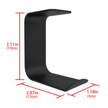 画像をギャラリービューアに読み込む, Geekria ヘッドホンスタンド アルミニウム合金 オーバーイヤー ヘッドホン、ゲームヘッドセット用の ホルダー, デスクディスプレイハンガー ソニー Sony WH-1000XM4, WH-1000XM3, ボーズ Bose QC35II, NC700, オーディオテクニカ ATH -M50Xと互換性(Black)