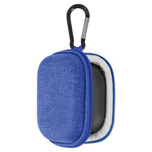 画像をギャラリービューアに読み込む, Geekria シールドケース カラビナ付きジャブラ Jabra Elite 10 Gen 2、Elite 75t、Elite 65t、Elite10 トゥルーワイヤレスイヤホンに対応 交換用保護ハードシェルトラベルキャリングバッグ ケーブル収納付き (ブルー)