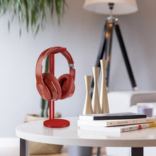 画像をギャラリービューアに読み込む, Geekria ヘッドホンスタンド アルミニウム合金 オーバーイヤー ヘッドホン、ゲームヘッドセット用の ホルダー, デスクディスプレイハンガー 頑丈なヘビーベース ーボーズ Bose QC35II, NC700, ソニー Sony WH-1000XM4, WH-1000XM3, オーディオテクニカ ATH -M50Xヘッドセット用と互換性 (Red)