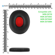 画像をギャラリービューアに読み込む, Geekria イヤーパッド QuickFit 互換性 パッド ソニー Sony MDR-ZX750DC MDR-ZX750 MDR-ZX750AP MDR-ZX750BN ヘッドホンに対応 パッド イヤー / イヤーカップ(プロテインレザー/ ブラック)