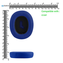 画像をギャラリービューアに読み込む, Geekria イヤーパッド QuickFit 互換性 パッド ジェイビーエル JBL E55BT ヘッドホンに対応 パッド イヤー / イヤーカップ (プロテインレザー / 青い)