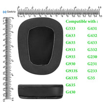 画像をギャラリービューアに読み込む, Geekria イヤーパッド Sport 互換性 パッド ジェイビーエル Logitech G533, G633, G635, G933, G935, G930, G933S, G633S, G635, G430, G431, G432, G433, G332, G230, G231, G233, G35 ヘッドホンに対応 パッド イヤー / イヤーカップ ( 冷却ジェル / ブラック)