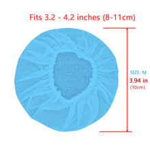 画像をギャラリービューアに読み込む, Geekria カバー 1000個入(500ペア) ヘッドホンカバー 不織布 使い捨て イヤーパッドカバー ストレッチニット オーバーイヤー ヘッドホン用 劣化防止、防塵 (中 / ブルー)