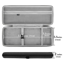 画像をギャラリービューアに読み込む, Geekria 75% キーボードケース、ハードシェルトラベルキャリーバッグ、コンパクトな84キーコンピューターメカニカルゲーミングキーボード用、ロジクール Logicool POP Keys/ POP ICON Combo/ MX Mechanical Miniに対応 (ダークグレー)