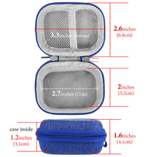 画像をギャラリービューアに読み込む, Geekria シールド イヤフォン ケースソニー Sony LinkBuds Open, LinkBuds Fit, WF-1000XM5, WF-1000XM4 完全ワイヤレス イヤフォンと互換性あり、交換用ハードシェル トラベル キャリング バッグ (青)