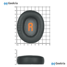 画像をギャラリービューアに読み込む, Geekria イヤーパッド QuickFit 互換性 パッド ジェイビーエル JBL JR460 ヘッドホンに対応 パッド イヤー / イヤーカップ プロテインレザー (チタングレー)