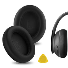 画像をギャラリービューアに読み込む, Geekria イヤーパッド QuickFit 互換性 パッド アンカー Anker Soundcore Life Q10, Life 2 NEO BT ヘッドホンに対応 パッド イヤー / イヤーカップ プロテインレザー (ブラック)