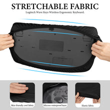 画像をギャラリービューアに読み込む, Geekria キーボード ダスト カバー、人間工学に基づいたキーボード カバー、防塵・防水、ロジクール Logicool Wave Keys ワイヤレス 人間工学に基づいたキーボードと互換性あり
