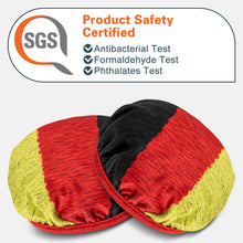 画像をギャラリービューアに読み込む, Geekria カバー 2 ペア 互換性 イヤーパッドカバー (SGS認証済) 劣化防止、防塵 ヘッドホン交換用 ストレッチニット 8-11CM ヘッドホン用 洗濯可 (中くらい / ドイツの旗)