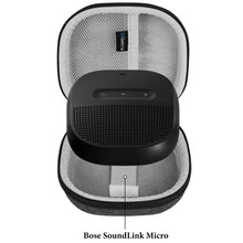 画像をギャラリービューアに読み込む, Geekria スピーカー保護ケースボーズ Bose SoundLink Micro に対応ケースカバー 交換用ハードシェルスピーカー収納バッグ ポータブルスピーカー保護キャリングケース 充電ケーブル収納ポケット付き (グレー)