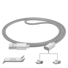 画像をギャラリービューアに読み込む, Geekria マグフィット充電ケーブル 互換性 QuickFit 充電コード USB-C,Micro-USB マグフィット BOSE QC45, QC35 II, QC35, QC25, 700, 700ANC, 700NCH に対応 抽出ツール付き ヘッドホンイヤーホン (Silver/100 cm)
