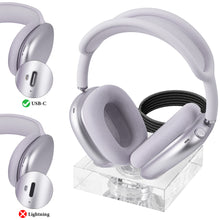 画像をギャラリービューアに読み込む, Geekria ヘッドホン 充電スタンド AirPods Max (USB-C)に対応 アクリル充電ドック 充電ベース スリープ省電力モード付き (クリア)
