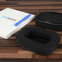 画像をギャラリービューアに読み込む, Geekria イヤーパッド Comfort 互換性 パッド ロジクール Logitech G533, G633, G635, G933, G935 ヘッドホンに対応 パッド イヤー / イヤーカップ ( メッシュファブリック / ブラック )