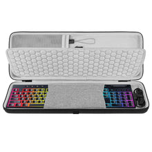 画像をギャラリービューアに読み込む, Geekria キーボード ケース レイザー Razer BlackWidow V4 Low Profile / DeathStalker V2, Corsair K100 AIRに対応 ハードシェル トラベル キャリングバッグ (ダークグレー)