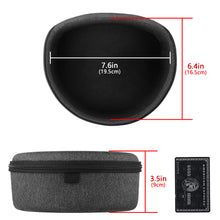 画像をギャラリービューアに読み込む, Geekria ケース Shield ヘッドホンケース 互換性 ハードケース 旅行用 ハードシェルケース オーディオテクニカ Audio-Technica ATHM70X, ATH-M50xBT ATH-M50XBT2 ATH-M50X M50XWH M50XBB ATH-M50 ATH-M40X ATH-M30X に対応 収納ポーチ付き(濃い灰色)