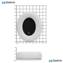 画像をギャラリービューアに読み込む, Geekria イヤーパッド SNAP マグネチック 互換性 パッド ビーツバイドクタードレ Beats Studio Pro ヘッドホンに対応 パッド イヤー / イヤーカップ プロテインレザー (グレー・ホワイト, 1組)