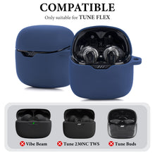 画像をギャラリービューアに読み込む, Geekria シリコン カバー 互換性 ジェイビーエル JBL Tune Flex 対応 True Wireless Earbuds 充電ケースカバー 外装カバー キーホルダーフック付き、充電ポートアクセス可能