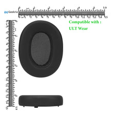 画像をギャラリービューアに読み込む, Geekria イヤーパッド QuickFit 互換性 パッド ソニー Sony ULT WEAR, WH-ULT900N ヘッドホンに対応 パッド イヤー / イヤーカップ プロテインレザー (ブラック)