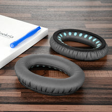画像をギャラリービューアに読み込む, Geekria QuickFit イヤーパッド 互換性 パッド ボーズ Bose SoundTrue, AE2, AE2i, AE2w Around-Ear ヘッドホンに対応 イヤパッド/イヤークッション/イヤーカップ ( プロテインレザー / 濃い灰色 )