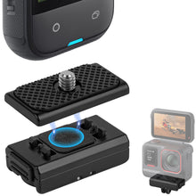 画像をギャラリービューアに読み込む, Geekria マグネット式クイックリリースマウント 互換性:Insta360 X5、X4 Air、X4、Ace Pro 2、Ace Pro マグネットマウントベース アクセサリー、金属トライポッドアダプター(1/4ネジ対応機器用)(ブラック)