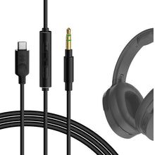 画像をギャラリービューアに読み込む, Geekria ケーブル USB-C Digital to Audio 互換性 オーディオコード スカルキャンディ Skullcandy Hesh Evo, Crusher Evo, Crusher ヘッドホンケーブル、Type-C に適合する インラインマイクと音量コントロール 1.2m