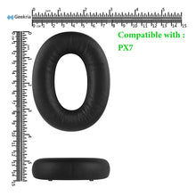 画像をギャラリービューアに読み込む, Geekria イヤーパッド Elite 互換性 パッド ビーアンドダブリュ Bowers & Wilkins B&W PX7, PX 7 ヘッドホンに対応 パッド イヤー / イヤーカップラムスキン (黒)