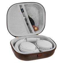 画像をギャラリービューアに読み込む, Geekria ケース Shield ヘッドホンケース ハードケース 旅行用 ハードシェルケース Foldable, Lay Flat Over-Ear Headphones 互換性 ソニー SONY, ジェイビーエル JBL, オーディオテクニカ Audio-Technic, シュアー Shure, ゼンハイザー Sennheiser, ボーズ Boseに対応 収納ポーチ付属 (ブラウン)