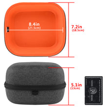 画像をギャラリービューアに読み込む, Geekria Shield ヘッドホンケース レイザー Razer Kraken Kitty V2 Pro/7.1 V2 USB/Pro V2 対応 交換用保護ハードシェルトラベルキャリーバッグ アクセサリー収納スペース付き (グレー)