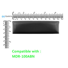 画像をギャラリービューアに読み込む, Geekria ヘッドバンド 互換性 ヘッドホンヘッドバンド プロテインレザー パッド ソニー SONY MDR-100ABN 対応 交換用 (黒)