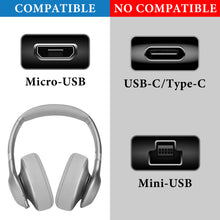 画像をギャラリービューアに読み込む, Geekria 充電ケーブル 互換性 Micro-USB 充電コード USB-C to Micro-USB ジェイビーエル JBL LIVE 500BT, LIVE 50BTNC, TUNE750BTNC, TUNE600BTNC に対応 (オレンジ/120cm 2個)