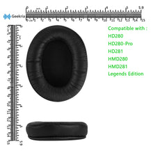 画像をギャラリービューアに読み込む, Geekria イヤーパッド QuickFit 互換性 パッド ゼンハイザー Sennheiser HD280 HD280-Pro HD281 HMD280 HMD281 ヘッドホンに対応 パッド イヤー / イヤーカップ (プロテインレザー / ブラック)