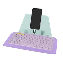 画像をギャラリービューアに読み込む, Geekria コンパクト キーボード ケース、ヴィーガンレザー トラベル ケース、電話とタブレット ホルダー付き、ロジクール Logicool Pebble Keys 2 K380s / ロジクール Logicool K380、Magic Keyboard 対応キーボード ケース (デイドリーム ミント)