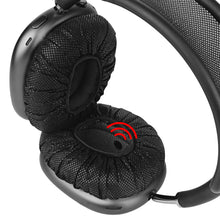 画像をギャラリービューアに読み込む, Geekria カバー 30 ヘッドホンカバー 不織布 使い捨て イヤーパッドカバー ストレッチニット オーバーイヤー ヘッドホン用 劣化防止、防塵 (中 / ブラック)