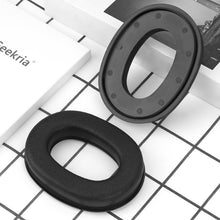 画像をギャラリービューアに読み込む, Geekria イヤーパッド QuickFit 互換性 パッド 3M Peltor X1A-X5A, PROHEAR 037/ 033, ZOHAN EM042/ 033, Tactical Sport 100/ 300/ 500, ComTac II/ III/ XP/ XPI ヘッドホンに対応 パッド イヤー / イヤーカップ プロテインレザー (黒)