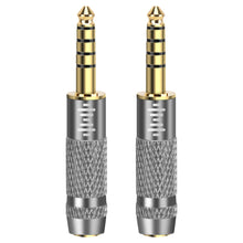画像をギャラリービューアに読み込む, Geekria 4.4mm オス - 3.5mm (1/8'') バランスメスおよび 4.4mm オス - 2.5mm バランスメス ヘッドフォン アダプター、アルミ合金変換オーディオ プラグ、金メッキ アダプター (2 パック)
