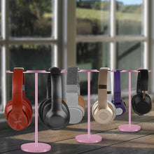 画像をギャラリービューアに読み込む, Geekria ヘッドホンスタンド アルミニウム合金デュアル オーバーイヤーヘッドホン、ゲームヘッドセット用の ホルダー, デスクディスプレイハンガー頑丈なヘビーベース ボーズ Bose QC35II, QC35, NC700, ソニー Sony WH-1000XM4, WH-1000XM3, オーディオテクニカ ATH -M50Xと互換性(Rose Gold)