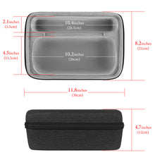 画像をギャラリービューアに読み込む, Geekria ケース Shield スピーカーケース 互換性 ハードケース 旅行用 ハードシェルケース ボーズ / Bose Soundlink Max に対応 収納ポーチ付き (濃い灰色)