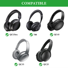 画像をギャラリービューアに読み込む, Geekria Shield ヘッドホンケース 互換性 ハードケース 旅行用 ハードシェルケース ボーズ Bose QuietComfort, Noise Cancelling Headphones 700, nc 700, QC35 II, QC25, QCSE, SoundLink, SoundTrue に対応 収納ポーチ付き (ブラック)