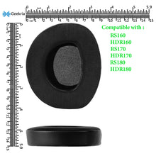 画像をギャラリービューアに読み込む, Geekria イヤーパッド Sport 互換性 パッド ゼンハイザー Sennheiser RS160, HDR160, RS170, HDR170, RS180, HDR180 ヘッドホンに対応 パッド イヤー / イヤーカップ (冷却ジェル / ブラック)