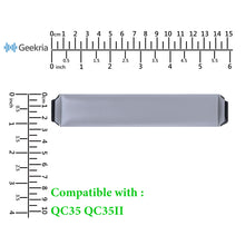 画像をギャラリービューアに読み込む, Geekria ヘッドバンド 互換性 ヘッドホンヘッドバンド プロテインレザー パッド ボーズ Bose QC35 II, QC35, QuietComfort SE, QCSE 対応 交換用 (グレー)