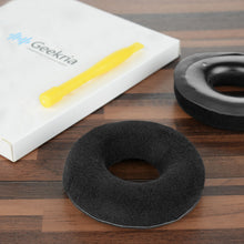画像をギャラリービューアに読み込む, Geekria イヤーパッド QuickFit 互換性 パッド ゼンハイザー Sennheiser HD25-1, HD25, HD25SP, 25SP-II ヘッドホンに対応 パッド イヤー / イヤーカップ (ベロア / ブラック)
