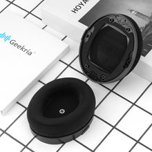 画像をギャラリービューアに読み込む, Geekria イヤーパッド Comfort 互換性 パッド HyperX Cloud Orbit S ヘッドホンに対応 パッド イヤー / イヤーカップ ベロア (黒)