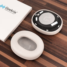 画像をギャラリービューアに読み込む, Geekria イヤーパッド QuickFit 互換性 パッド エディファイアー Edifier W860NB Pro ( Not Compatible with Edifier W860NB Gen1 ) ヘッドホンに対応 パッド イヤー / イヤーカップ ( プロテインレザー/ホワイト)